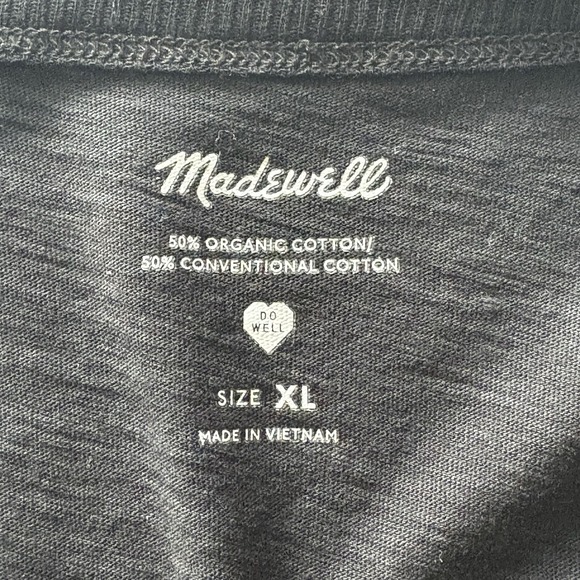 Madewell Womens XL T-Shirt Crew Neck Short Sleeve Relaxed‎ Casual Top - Picture 3 of 6